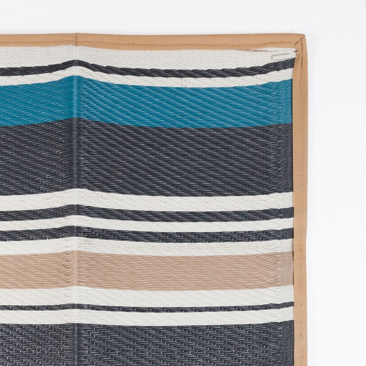Strandhåndklæde Chios Beige polypropylen 90 x 180 cm